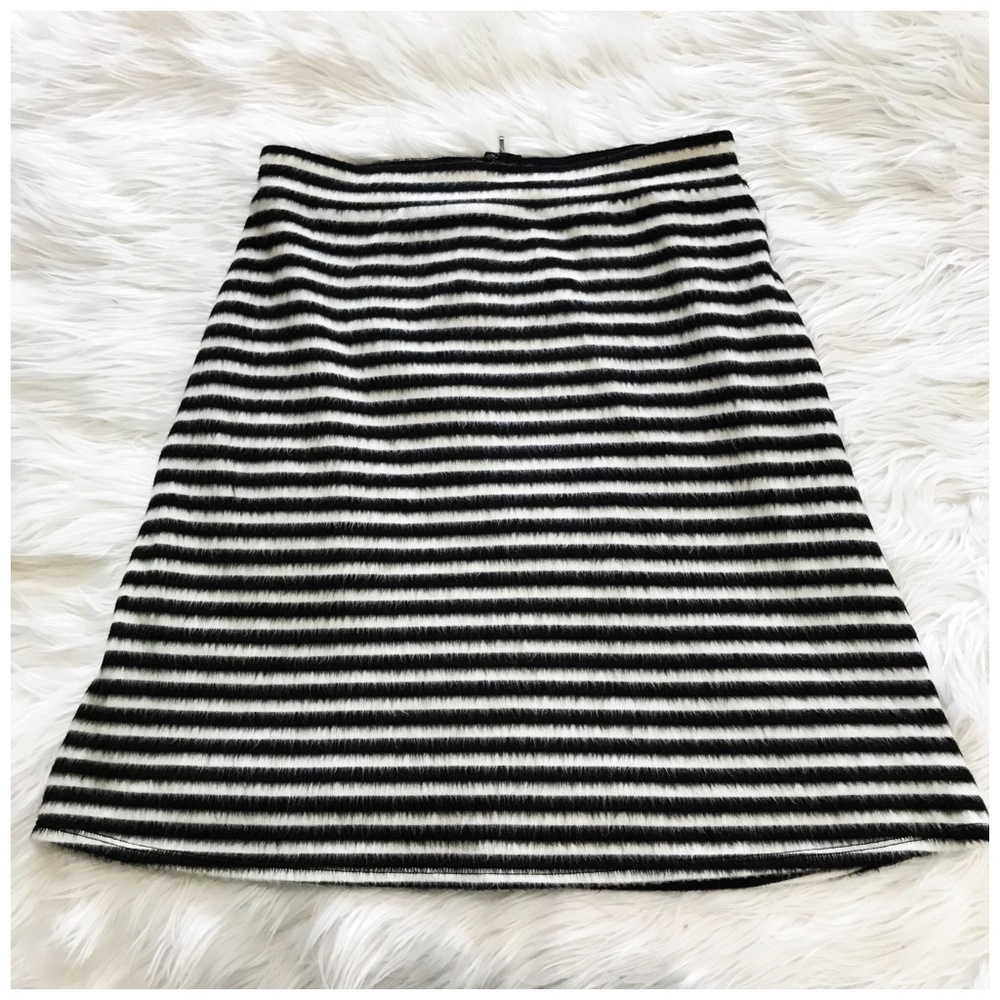 Fuzzy Anthropologie Maeve Striped Knit Skirt., Sz 8
